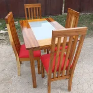 Set de Comedor de madera listo para Entregar - Img 55264687