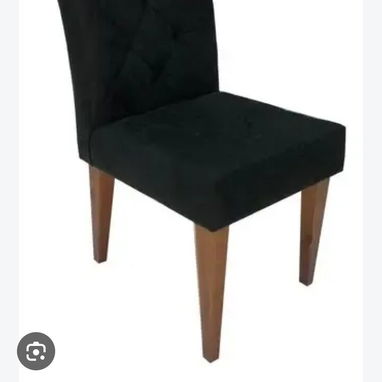 juego de comedor de 6 sillas color negro mesa con cristal importados en su caja 💯% calidad - 3/3