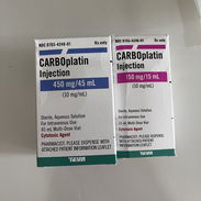 Vendo dos carboplatino uno de 450 mg y otro de 150 mg en 120 usd los dos. Son importados - Img 56717343
