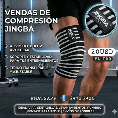 RODILLERAS DE COMPRESIÓN Y VENDAS ELASTICAS PRO - 3/4