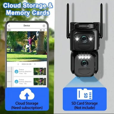 Cámara de seguridad Solar Wifi 2 lentes 8 Mpx - Img 127723348
