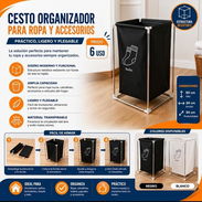 ‼️Cesto organizador para ropa, con factura de compra ‼️ - Img 57211600