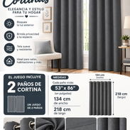 Cortinas blackout 25 USD el set de 2 paños - Img 58209059