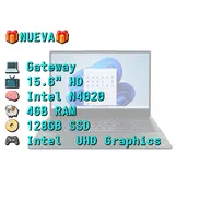 LAPTOP ๐NUEVA๐๐ฆCAJA, Gateway (GWNC21524-GR), 15.6" HD IPS Antireflejo, Intel N4020, 4GB RAM, 128GB SSD - Img 55984672