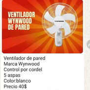 Ventilador de pared no es recargable 40 USD - Img 55479136