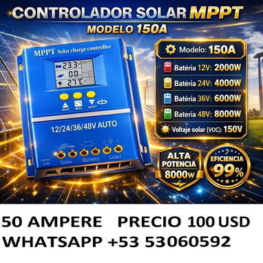 MPPT 150AMPERE / 150V REALES – NUEVO EN CAJA REGULADORE CONTROLADORES SOLAR - 2/3