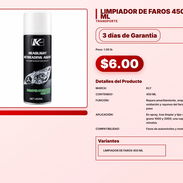 LIMPIADOR DE FAROS 450 ML . - Img 57565198