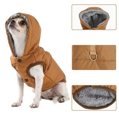 Chaqueta Acolchada para Mascotas Pequeñas Talla XS y M - 4/5