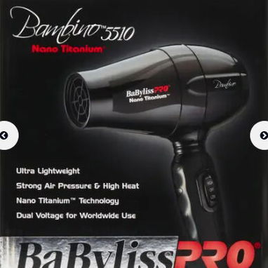 BaBylissPRO Secador de Viaje Compacto Nano Titanium - 3/3