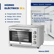Horno eléctrico Eko - 32 litros - 1 mes de garantía - Precio: 120 USD - Img 57833243
