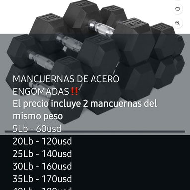 MANCUERNAS DE ACERO EXAGONALES RECUBRIMIENTO ENGOMADO - Img 117771621