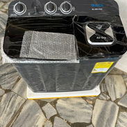 $175 usd. Milexus Lavadora semiautomatica negra 7 kg - Img 55510306