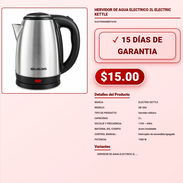 HERVIDOR DE AGUA ELECTRICO 2L ELECTRIC KETTLE . - Img 57881739