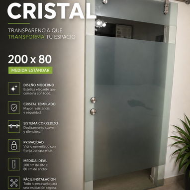 Kavina , puerta batible, bloques de cristal, mampara, paños fijo, ventanas e su marquetería aluminio - 6/8