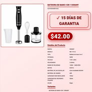 BATIDORA DE MANO 4 EN 1 SOKANY . - Img 57876487