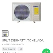 ❄️❄️SPlit desmatt de 1 tonelada nuevo mensajeria gratis y 6 meses de garantia - Img 50580980