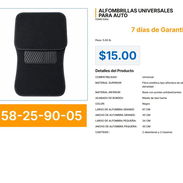 ALFOMBRILLAS UNIVERSALES PARA AUTO . - Img 57236400