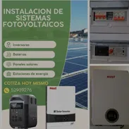 Instalación profesional de inversores, estaciones de energía, paneles solares - Img 53907289