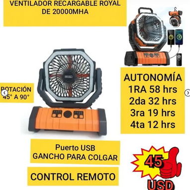 Ventilador recargable - Img 112526323
