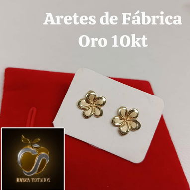 Aretes de oro 10k de fabrica - Img 121163567