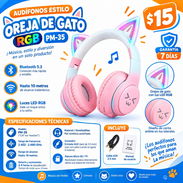 AUDÍFONOS OREJA DE GATO RGB PM-35 - Img 57960878
