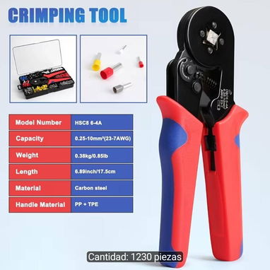 Crimpiadora con 1230 terminales .  40 USD - 4/8