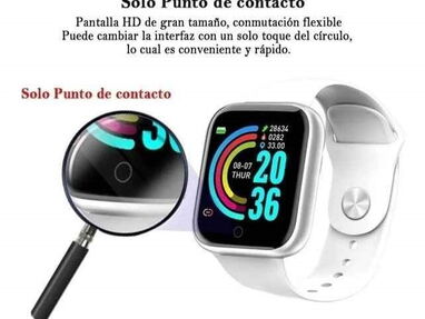 Reloj inteligente D20 Y68 para hombre y mujer, pulsera con control del ritmo cardíaco, deportivo, Bluetooth etc.. - Img 40473950