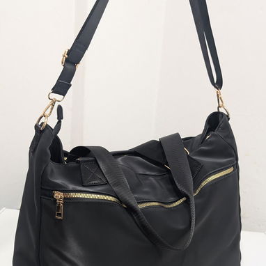 Cartera o bolso de lona grande para uso diario, excelente calidad para el gym, escuela, playa .. - 3/8