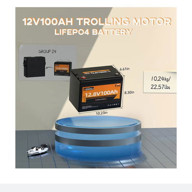 Batería LiFePO4 ROSINLI de 12 V y 100 Ah para motor de arrastre 12V100Ah - 2/3