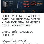 Ecoflow Delta 3 Classic con panel solar de 590 wy cable original de 10 mts con sus conectores - Img 56874426