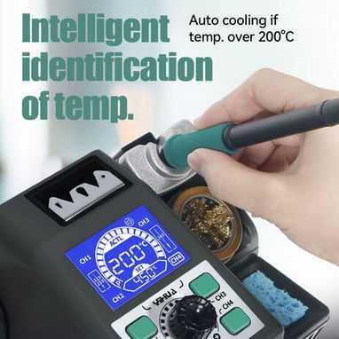 Estación de soldadura digital YIHUA con control de temperatura y soporte – Reparación electrónica profesional - Img 114826748