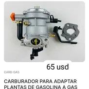 Carburador para adaptar plantas de gasolina a gas - Img 58136373
