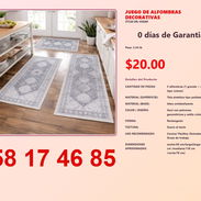 JUEGO DE ALFOMBRAS DECORATIVAS - Img 54823295