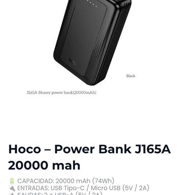 Powerbank Hoco, 1Hora y iPhone Magsafe🔋🆕 - 3/6