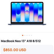 850usd Vendo Macbook Neo con 8gb y 512ssd bateria mas de 12 horas nueva en caja 52774129 • Pantalla: 13” Liquid Retina - Img 58230298