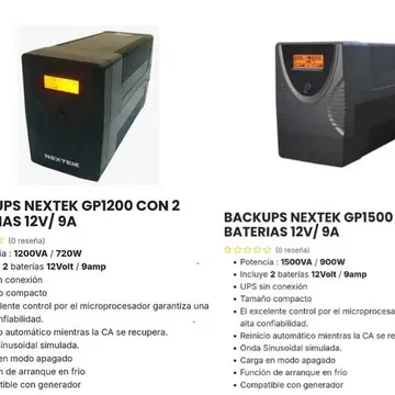 Vendo Backup Nextek 1200VA y Backup Nextek 1500VA Nuevos en caja calidad y garantia.Mensajeria incluida en La Habana