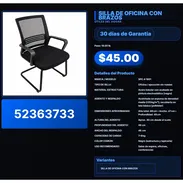 SILLA DE OFICINA CON BRAZOS . - Img 57510389