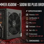 🔵 Nuevo Hummer 500W 80+ Bronze — 💲65 USD - Img 55796963