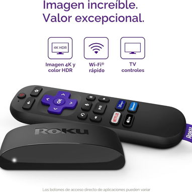 Roku Express 4K+ - Streaming en 4K con control por voz | Con garantía | videojuegoshabana.com - Img 122945511