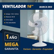 Ventilador De Mesa De 16 Pulgadas EKO. Con Propiedad Y Garantía - Img 50273106