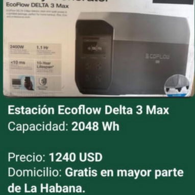 Estaciones de energía bluetti, ecoflow, inversores, lámpara led recargable+panel, cable adaptador solar y kit para panel - Img 121566595