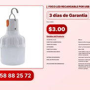 FOCO LED RECARGABLE POR USB 10 W VPT#-0083 - Img 56824530