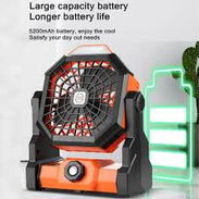 🌬️💡 VENTILADOR PORTÁTIL RECARGABLE CON LUZ LED La solución real para el calor, los apagones y los mosquitos 😓🦟 - Img 54435195