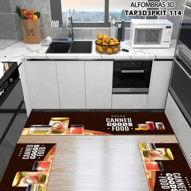 Set de 3 alfombras de cocina  Precio 28  usd   C2 - 5/10