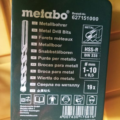 Taladro Metabo hecho en Alemania + Juego de Barrenas Metabo. H1 - 4/4
