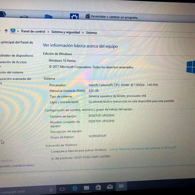 Laptop ,Tenis , Disco externo,Mini PC - 7/8