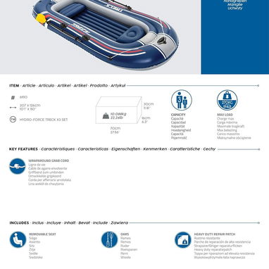 Botes inflables Bestway BW61110 Hydro-Force Treck X3 61110 - Img 101405082