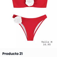 ✨ Biquinis tope rojo con detalle de rosa✨ - Img 55768904