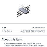 Regleta 7 en 1 Anker con Dual HDMI nueva sellada en caja - Img 58126884