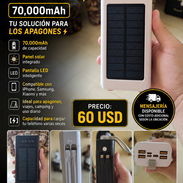 Powerbank solar de 70,000mAh mha con cargador solar - Img 56766944
